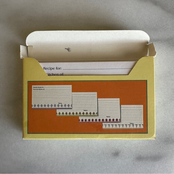 VINTAGE • 80s Kitchen Recipe Cards Cottagecore Assorted Farmhouse Designs Kawaii - Picture 2 of 13